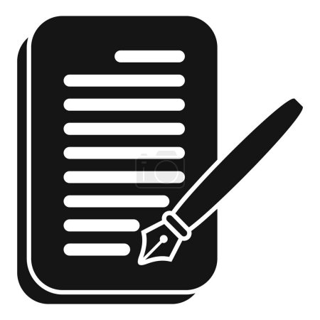 Paper writing help advice icon simple vector. Mental busy support. Therapy information