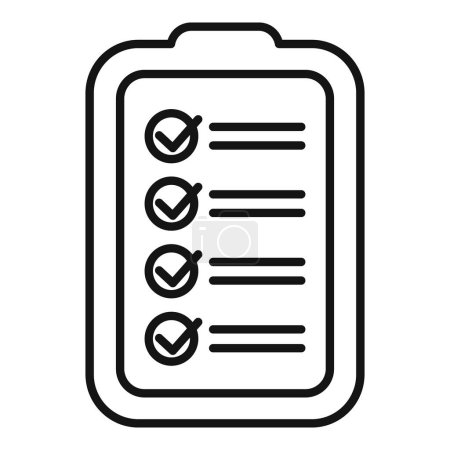 Coping skills clipboard icon outline vector. Resilience attitude. Tension affection