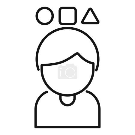 Advice person help icon outline vector. Therapy support. Learning interaction