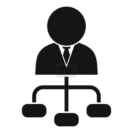 Staff scheme vacancy icon simple vector. Professional employee. Advancement solitary