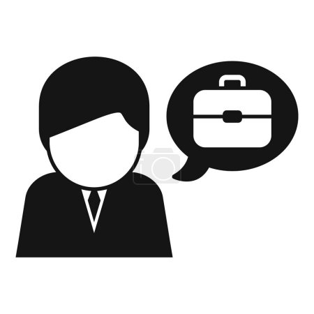 Question new job post icon simple vector. Best quality recruitment. People find staff