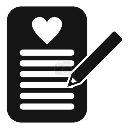 Illustration for Donate help support icon simple vector. Paper document love. Social sponsor financial - Royalty Free Image