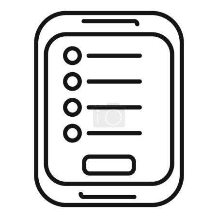 Ilustración de Nuevo dispositivo icono de inicio de sesión contorno vector. Registro de miembros. Internet en línea - Imagen libre de derechos