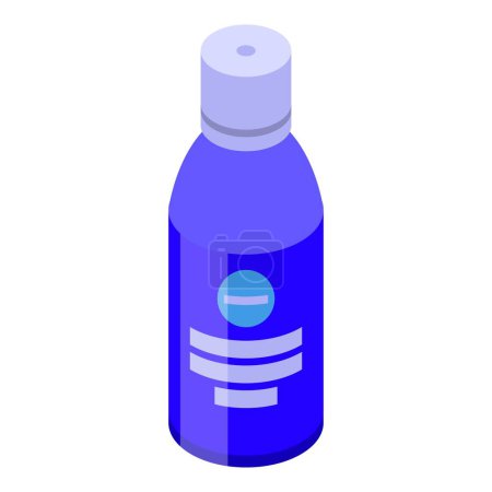 Makeup removal bottle icon isometric vector. Spa cotton pad. Routine cosmetics