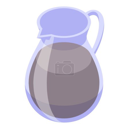 Maple syrup jar icon isometric vector. Confectionery natural topping. Sugary extract sweetener