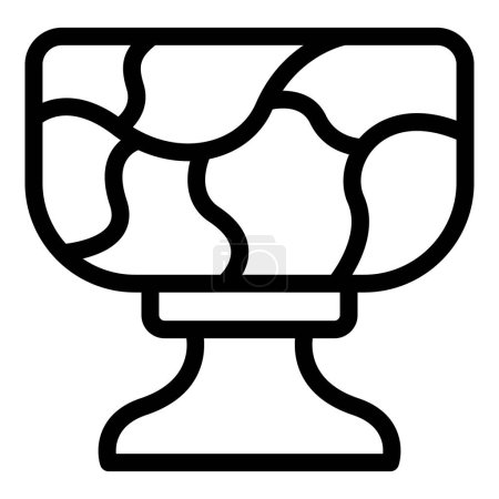 Illustration for Ceramic vase icon outline vector. Pottery tableware. Household service accessories - Royalty Free Image