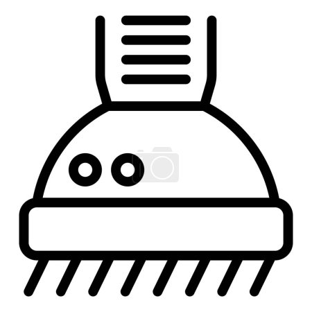 Chimney hood icon outline vector. Kitchen accessory. Ventilation purifier appliance