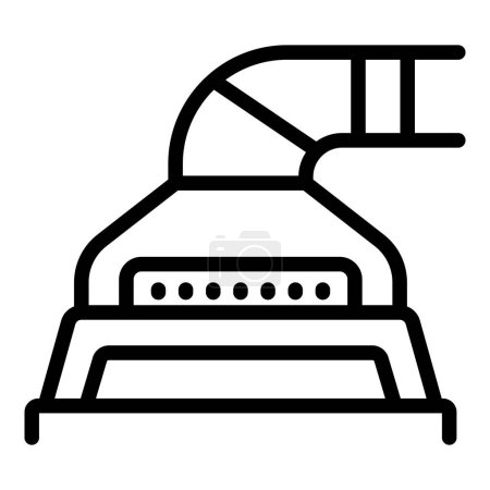 Kitchen venting chimney icon outline vector. Cookery range fan appliance. Oven air hood household equipment