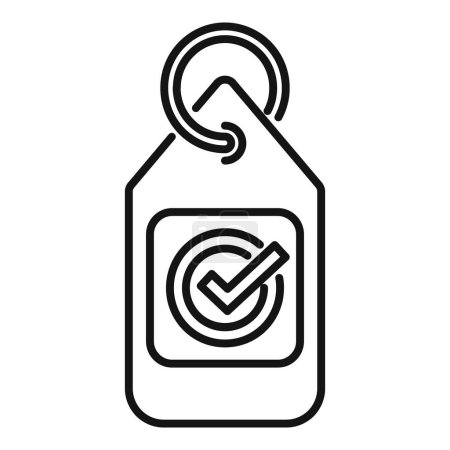 Cut price tag icon outline vector. Policy search. Legal digital consumer cart