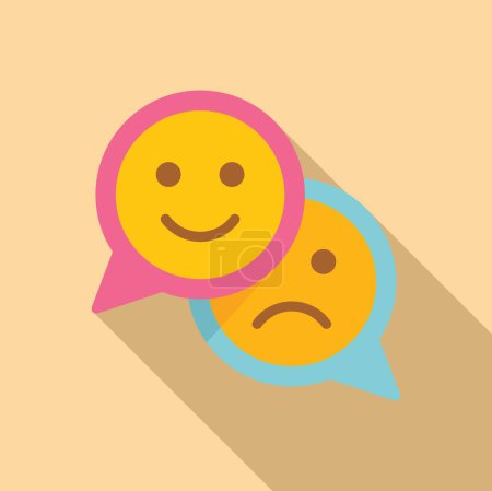 Téléchargez les illustrations : Emoji échelle heureux niveau icône plat vecteur. Utilisateur d'expression. Patron sourire stellaire - en licence libre de droit