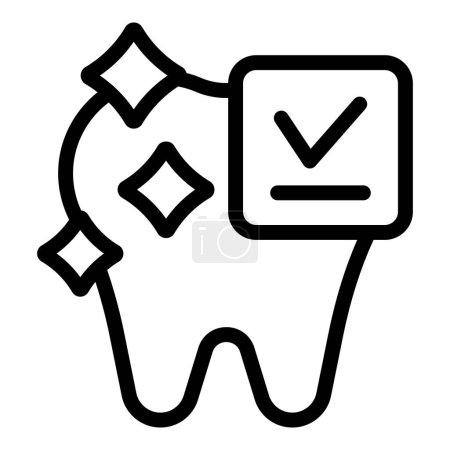 Tooth health icon outline vector. Dental care. Teeth medical healthcare