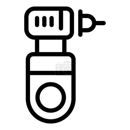 Stomatologie Werkzeug-Symbol Umrissvektor. Zahnausrüstung. Zahnmedizinisches Instrument