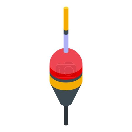 Fishing float icon isometric vector. Piscatorial equipment. Seaport commerce industry
