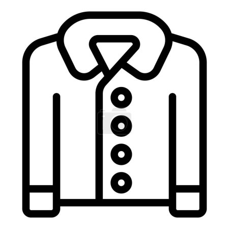 Jacket fastener buttons icon outline vector. Clothing tailoring. Sewing cloth needlecraft