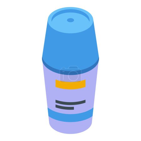 Deodorant bottle icon isometric vector. Clean smell cosmetics. Beauty personal