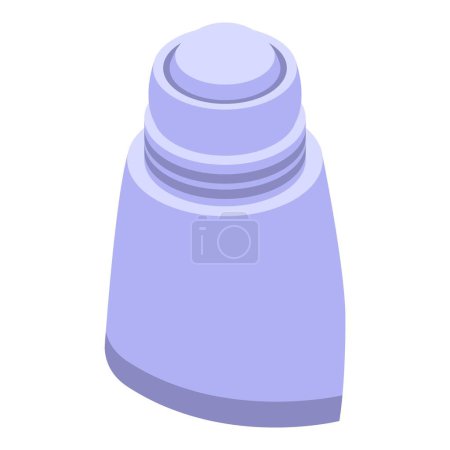 Illustration for White deodorant icon isometric vector. Tube fresh. Skin spa care - Royalty Free Image