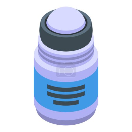 Smell ball icon isometric vector. Sign flask tube. Healthy liquid natural