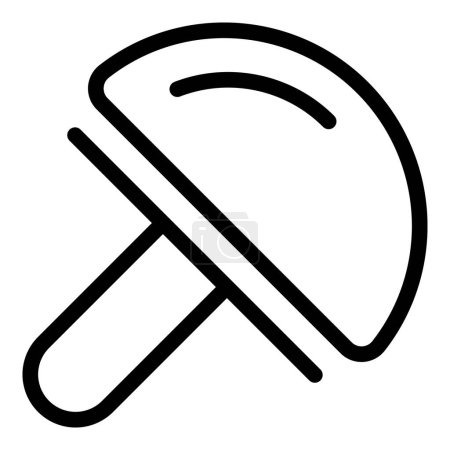 Illustration for Office pushpin tool icon outline vector. Attachment pin. Reminder notes thumbtack - Royalty Free Image