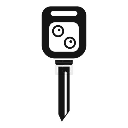 Illustration for Auto key icon simple vector. Smart lock. Alarm security control - Royalty Free Image