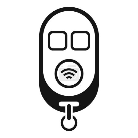 Illustration for Control boot key icon simple vector. Smart security. Transport control - Royalty Free Image