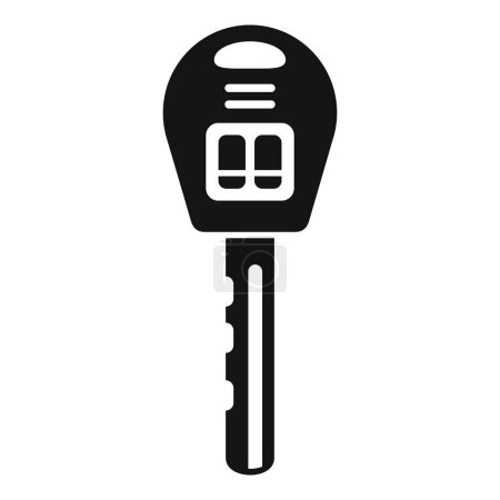 Illustration for Code smart key icon simple vector. Control security. Keyless drive modern - Royalty Free Image