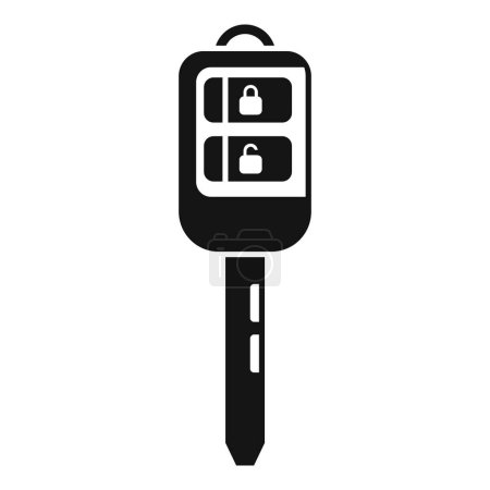 Smart entrance key icon simple vector. Wireless boot. Start alarm fob