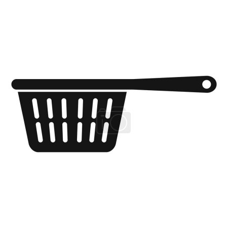 Plastic colander icon simple vector. Cook element. Drain object for dish