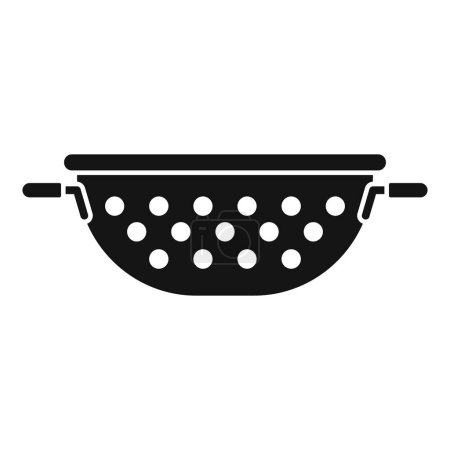 Preparation object colander icon simple vector. Food kit. Dish tool