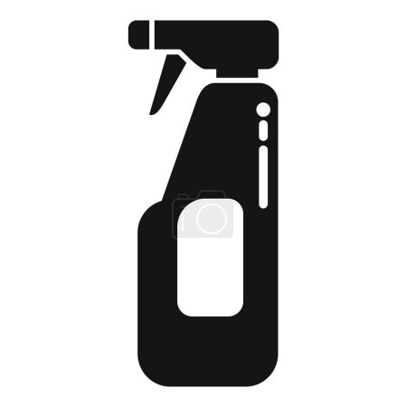 Spray bottle cleaner icon simple vector. Plastic material. Cleaning chemical product