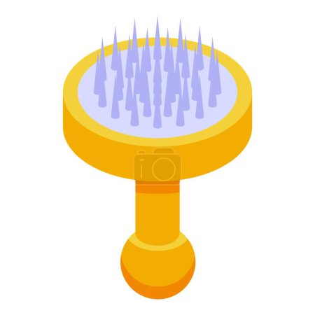 Hookah needle stamp icon isometric vector. Party object. Aroma tool