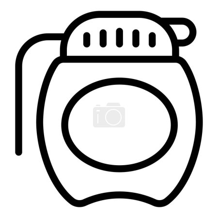 Illustration for Manual pesticide sprayer icon outline vector. Handle agriculture equipment. Pest control chemical spray - Royalty Free Image