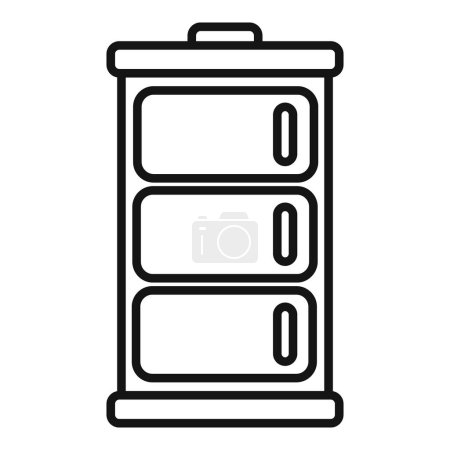 Full battery bank icon outline vector. Electric charging. Accumulator plus up