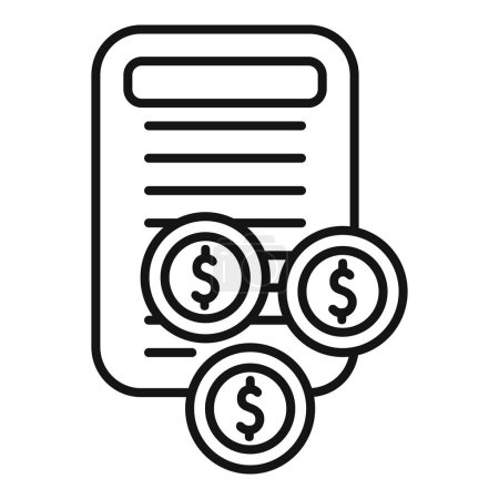Finance credit support icon outline vector. Banking collateral. Personal finance