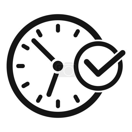 Zeitrahmen Dauer Plan Symbol einfacher Vektor. Agenda-Zeit. Vertragsvereinbarung