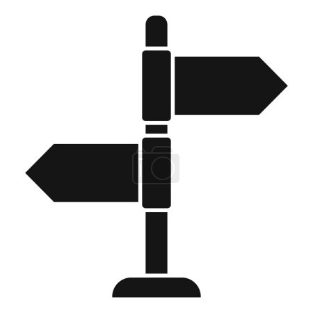 Richtung Säule Shop-Symbol einfacher Vektor. Geo-Roadmap. Filialsuche