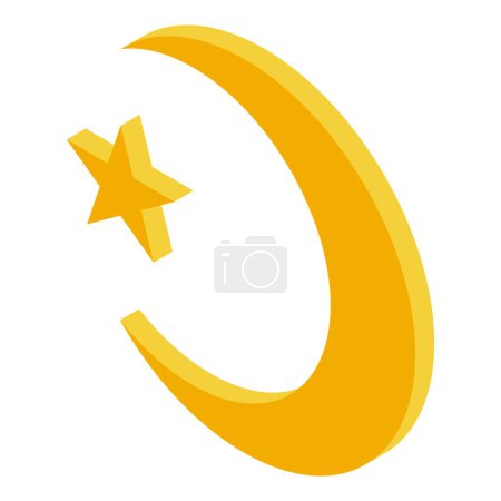 Illustration of a stunning golden shooting star with a glowing tail in the night sky. A celestial symbol of luck and magic. Perfect for decorative graphic design. Vector illustration