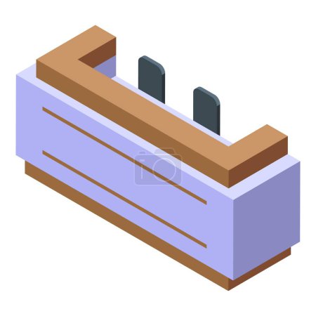 Illustration for 3d isometric illustration of a dual inline package dip switch used for electronic circuits - Royalty Free Image
