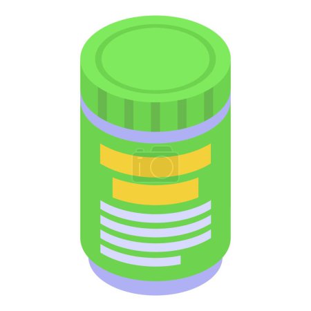 Vibrant and modern isometric green battery icon illustration for web, mobile, app, interface, and digital technology design with ecofriendly and sustainable energy symbol