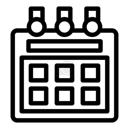 Time management coach icon outline vector. Organizational skill development. Personal abilities improvement