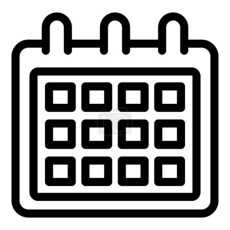 Productivity management icon outline vector. Time effectiveness coaching. Schedule personal agenda