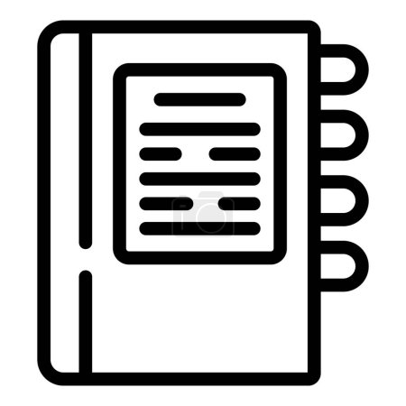 Support documentation icon outline vector. FAQ information. Problem solving feedback