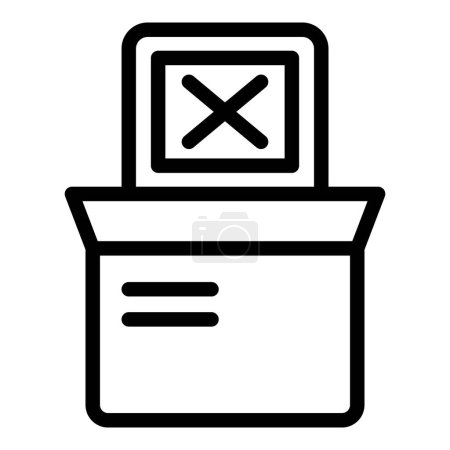 Company crash icon outline vector. Startup business failure. Bad management strategy