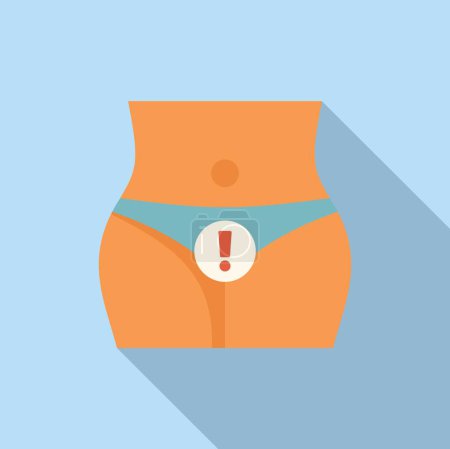 Vector illustration of weight loss concept with flat design, featuring a slimming belt tightening around the waist