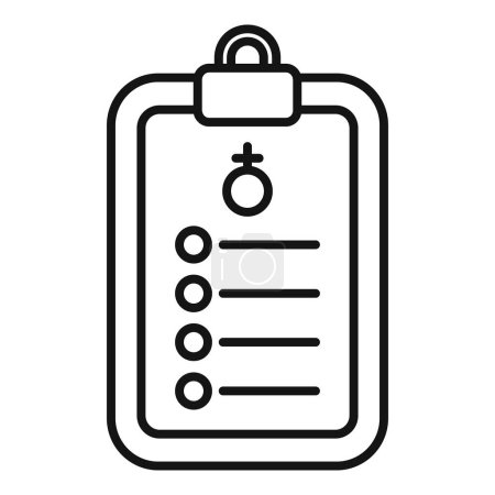Ilustración de Icono de portapapeles de lista de verificación médica con ilustración de vectores de atención médica para documentación de registros, gestión de tareas, citas de examen y programación de atención al paciente - Imagen libre de derechos