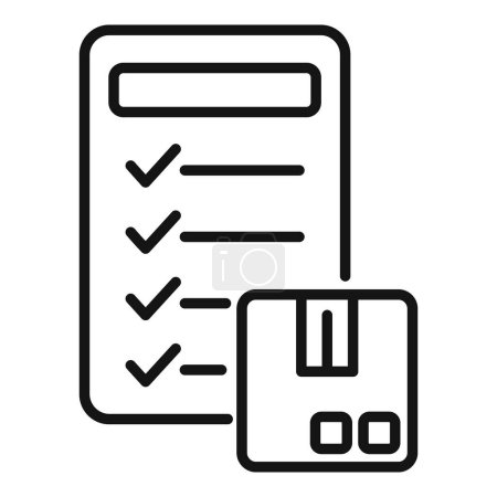 Téléchargez les illustrations : Icône vectorielle d'une liste de contrôle avec une disquette vintage, représentant la gestion des données et l'achèvement des tâches - en licence libre de droit
