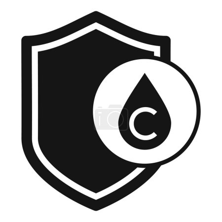 Gráfico audaz de un escudo negro con un símbolo de copyleft blanco, que representa los derechos de código abierto y contenido libre