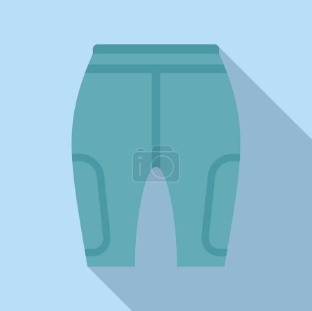 Ilustración vectorial de pantalones cortos de ciclismo, perfectos para el diseño de ropa deportiva e iconos