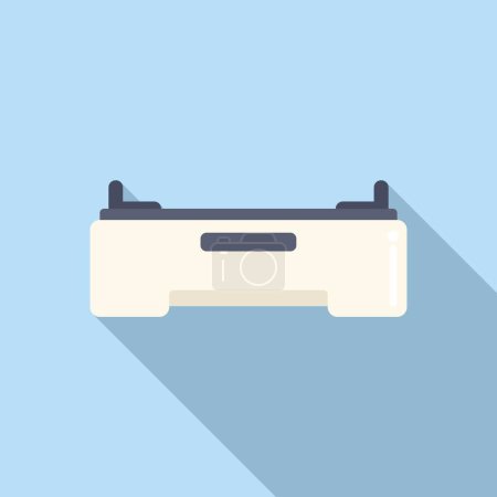 Minimalist icon showcasing a vr headset with a contemporary flat design and shadow