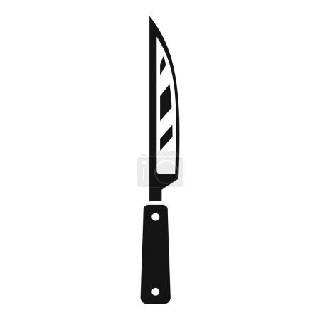 Icône graphique d'un couteau de chef, idéal pour les thèmes culinaires
