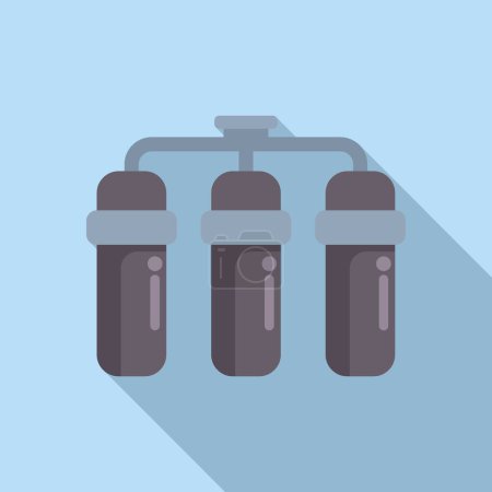 Minimalist graphic of three condiment dispensers with a modern shadow effect